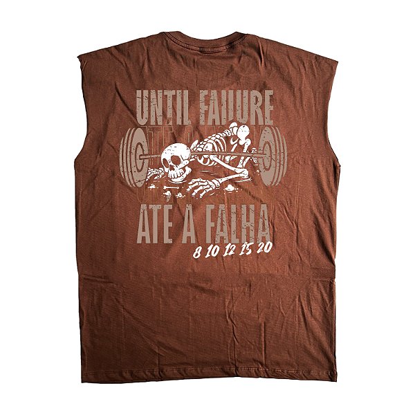 Oversized Regata Até a Falha Marrom