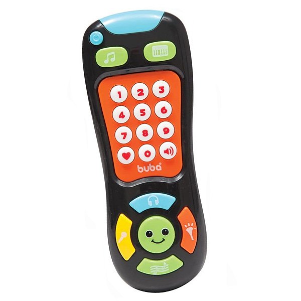 CONTROLE REMOTO MUSICAL INFANTIL PRETO - BUBA