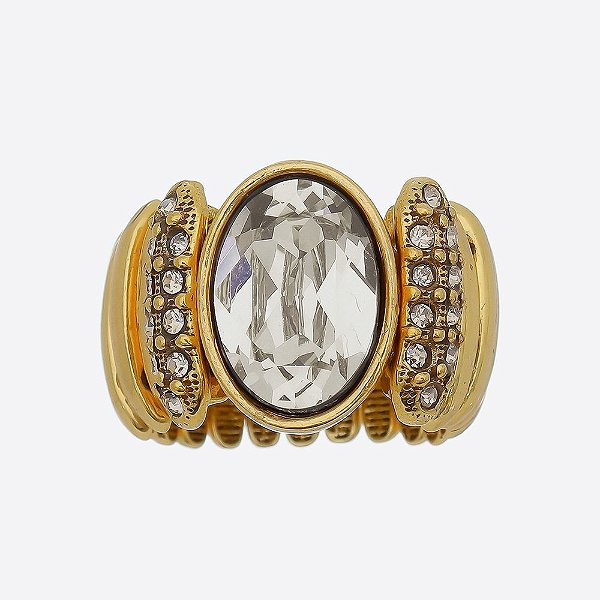 Anel Oval Shade Básica Ouro