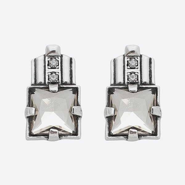 Brinco Design Silk Básica Prata