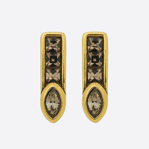 Brinco Carré Básica Ouro