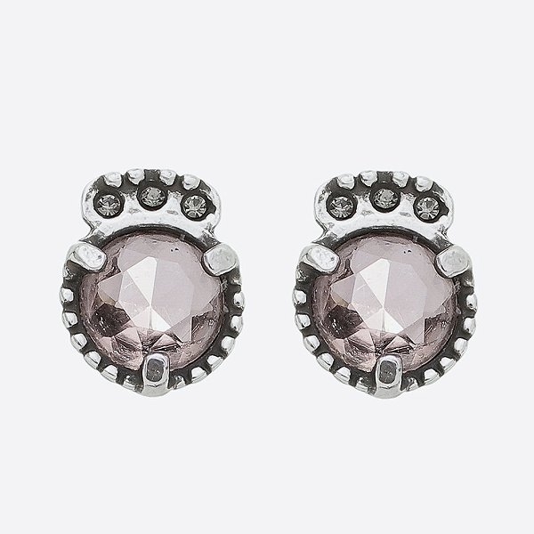 Brinco Esfera Rose Básica Prata