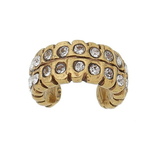 Piercing Fake Brilho Duplo Ouro