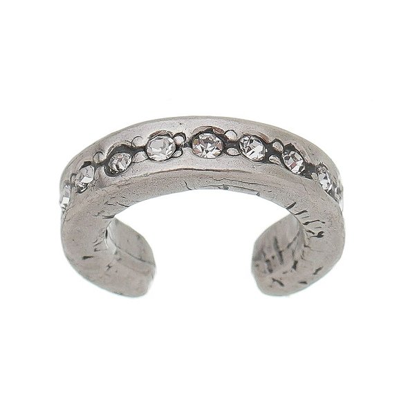 Piercing Fake Strass Prata