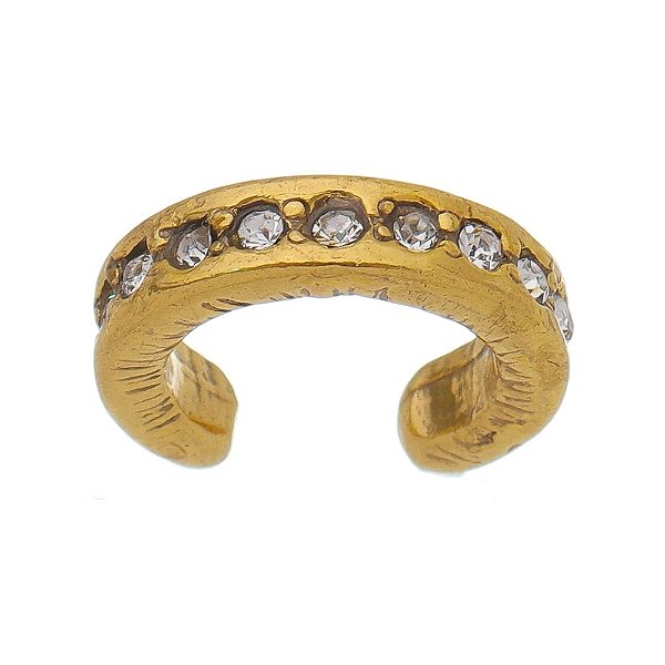Piercing Fake Strass Ouro