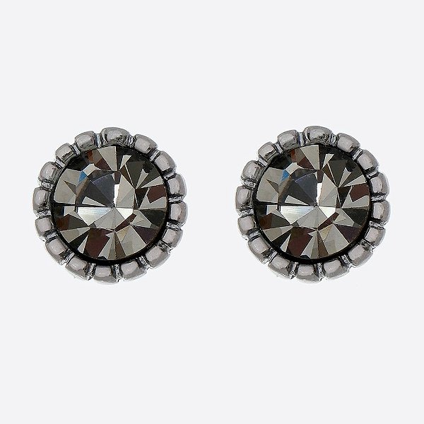 Brinco Black Diamond Básica Prata