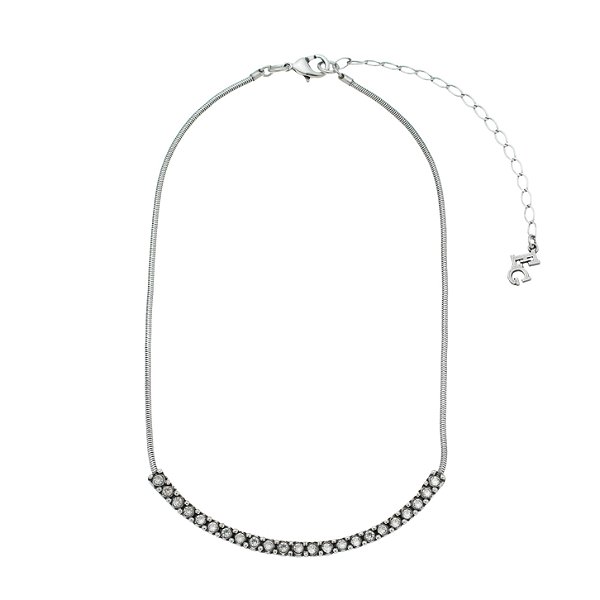Choker Silver Shade Básica Prata
