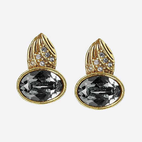 Brinco Oval Básica Ouro