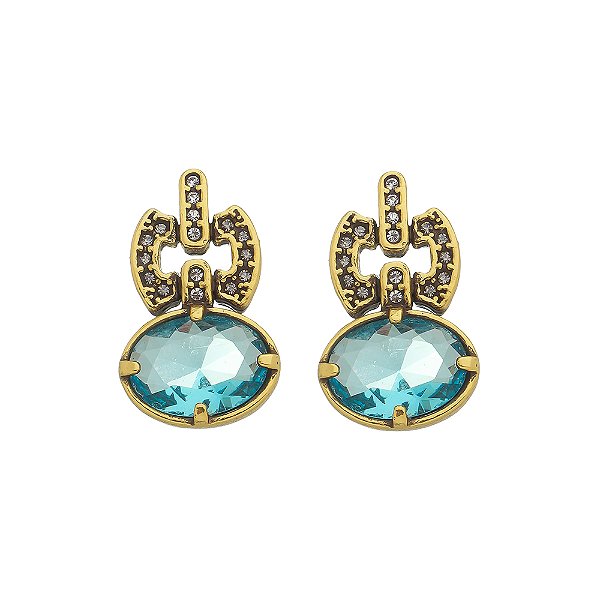 Brinco Turmalina Meredith Ouro