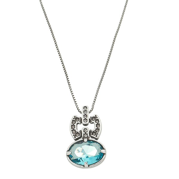 Colar Turmalina Meredith Prata