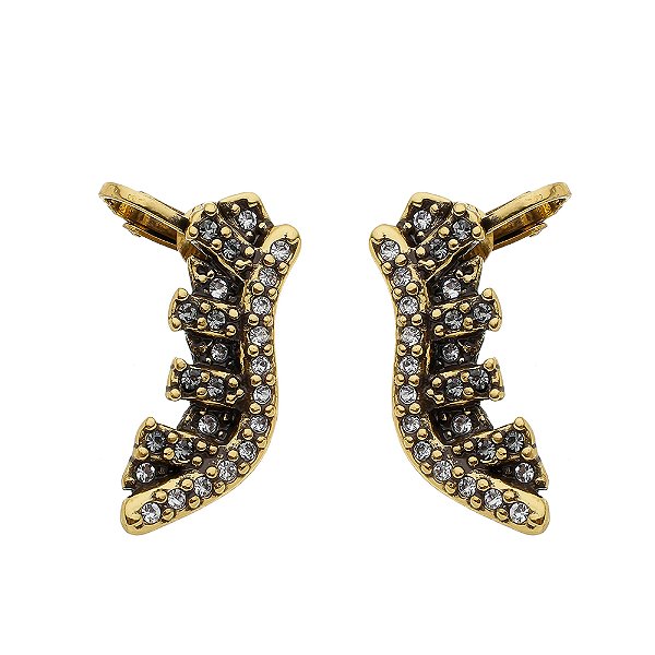 Brinco Ear Cuff Formas Dinasty Ouro