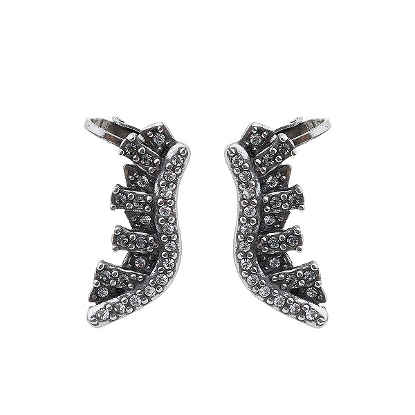 Brinco Ear Cuff Formas Dinasty Prata
