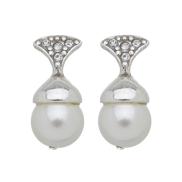 Brinco Pérola Grace Prata