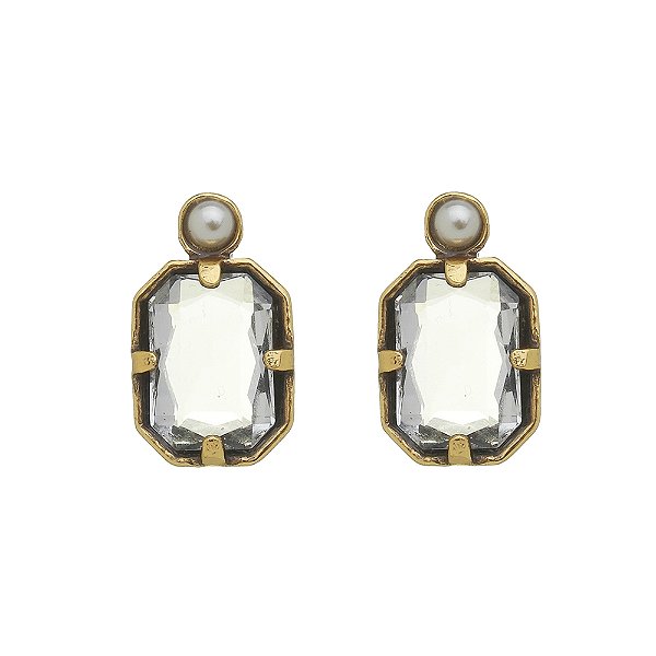 Brinco Crystal Grace Ouro