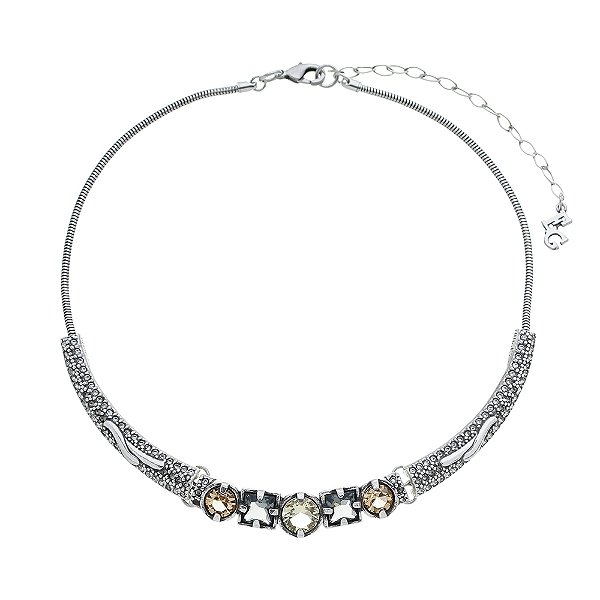 Colar Choker Design Vicenza Prata