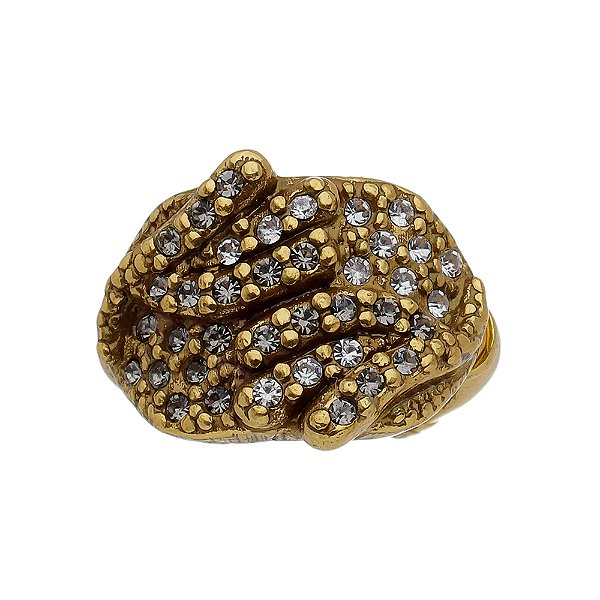 Anel Strass Vicenza Ouro