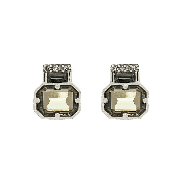 Brinco Fumê Bessie Prata