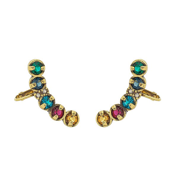 Brinco Ear Cuff Kahlo Ouro