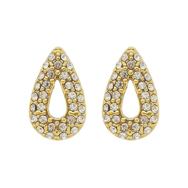 Brinco Strass Kahlo Ouro