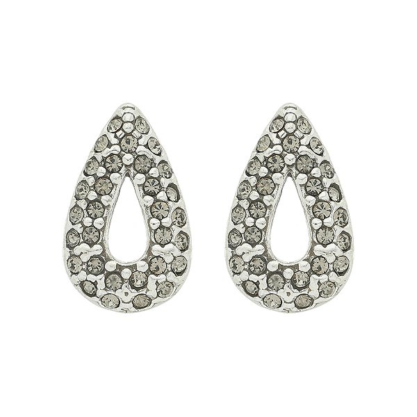 Brinco Strass Kahlo Prata