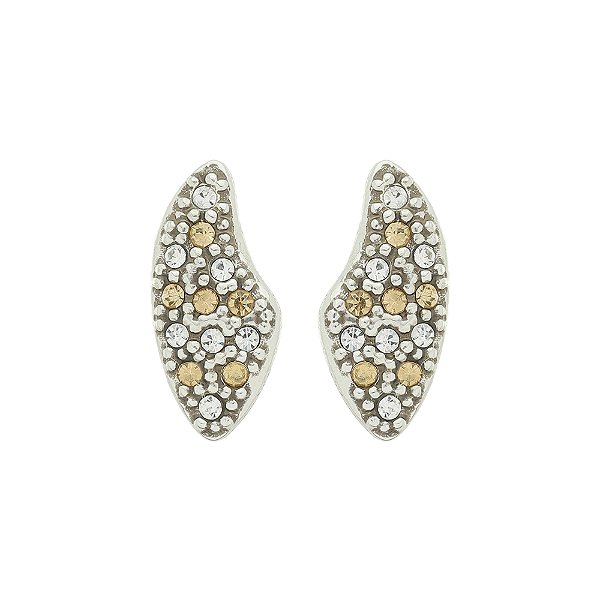 Brinco Strass Bangarole Prata
