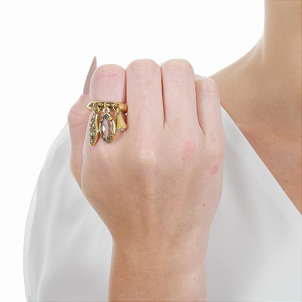 Anel Pendente Bangarole Ouro