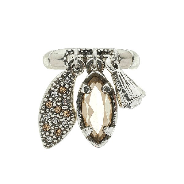 Anel Pendente Bangarole Prata