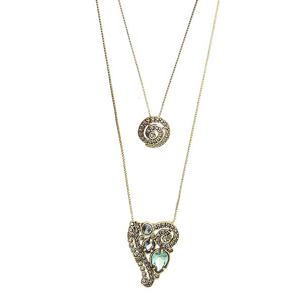 Colar Duplo Ross Ouro