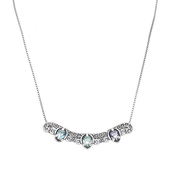 Colar Delicado Ross Prata