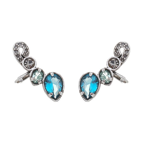 Brinco Earcuff Indicolite Ross Prata