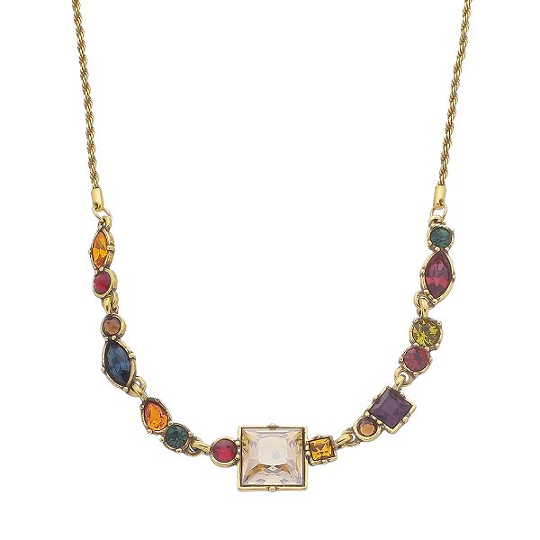 Colar Choker Color Vitrais Ouro