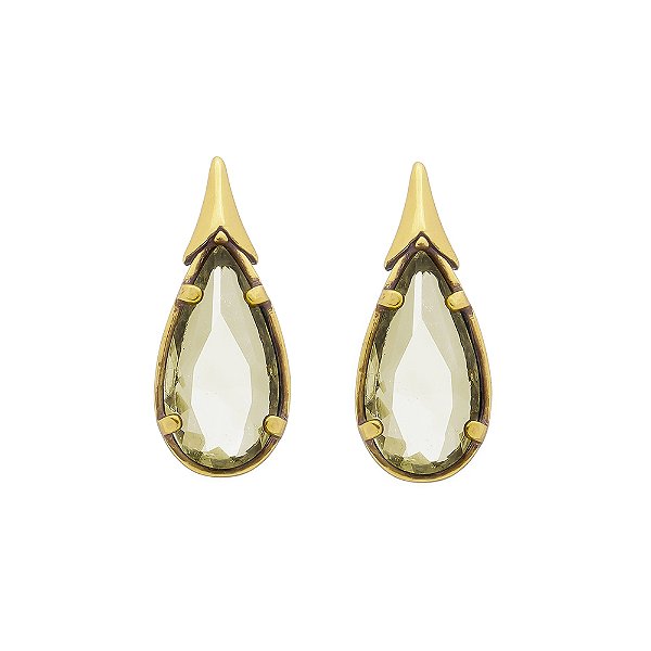 Brinco Gota Klimt Ouro