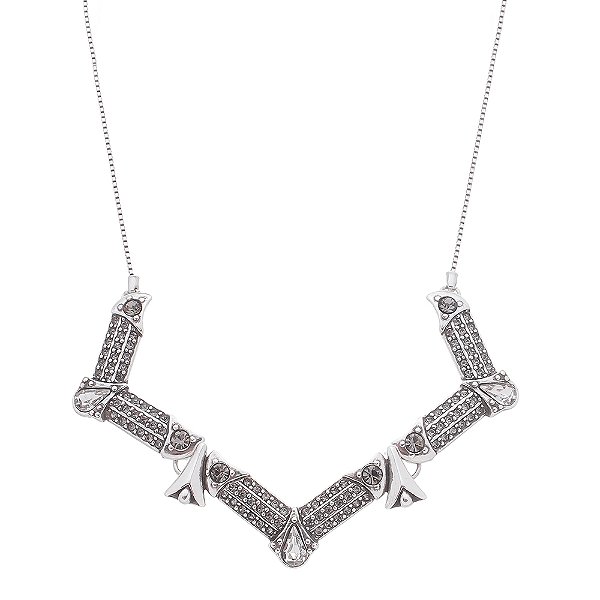 Colar Choker Klimt Prata