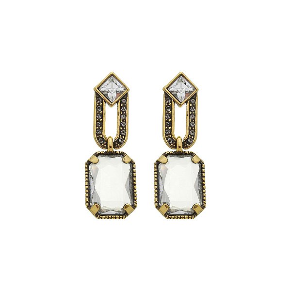 Brinco Cristal Khalifa Ouro