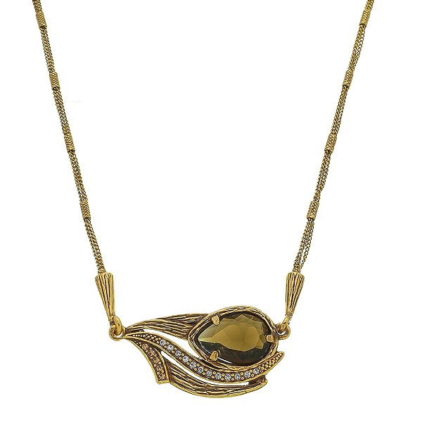 Colar Choker Zambia Ouro