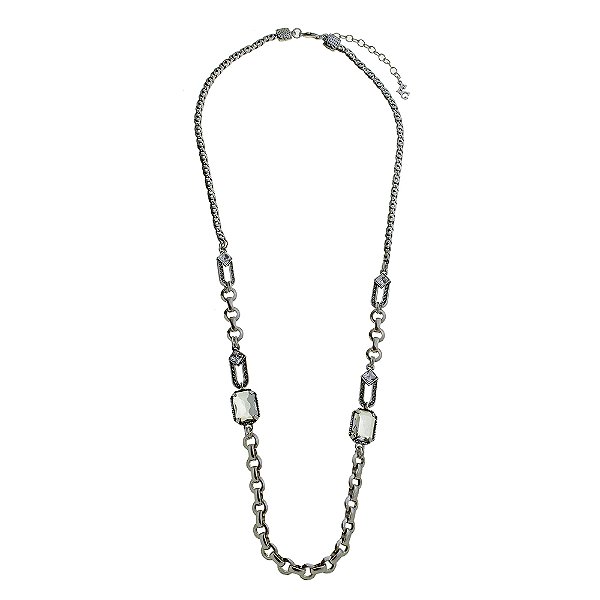 Colar Design Khalifa Prata