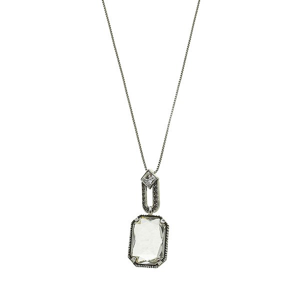 Colar Pingente Khalifa Prata