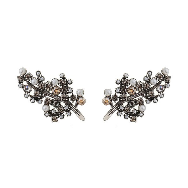 Brinco Ear Cuff Conceito Hanami Prata