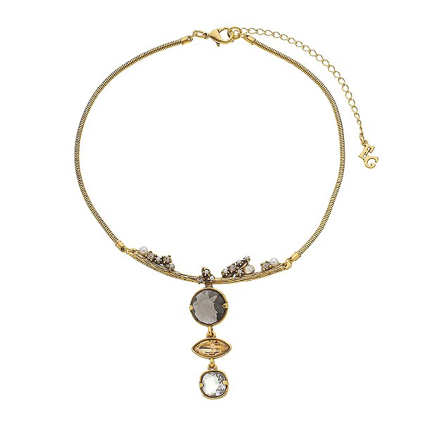 Colar Choker Hanami Ouro