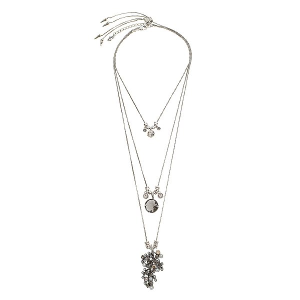 Colar Triplo Hanami Prata