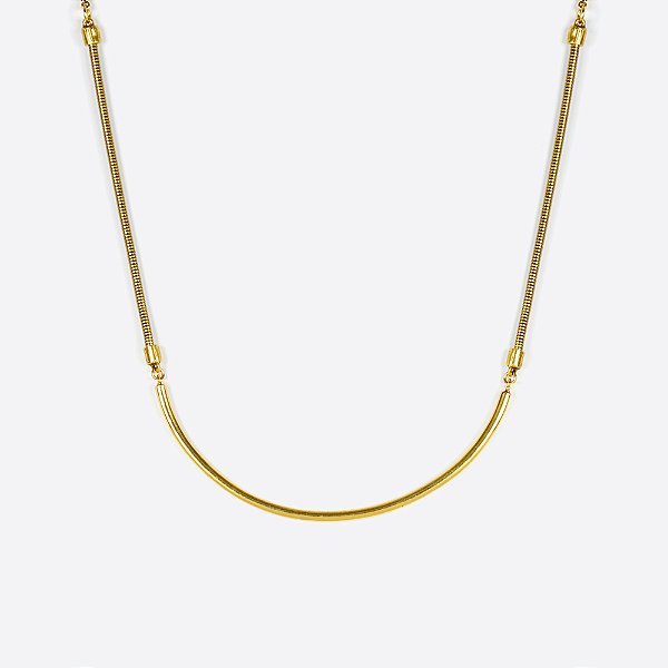 Colar Chocker Estruturado Ouro