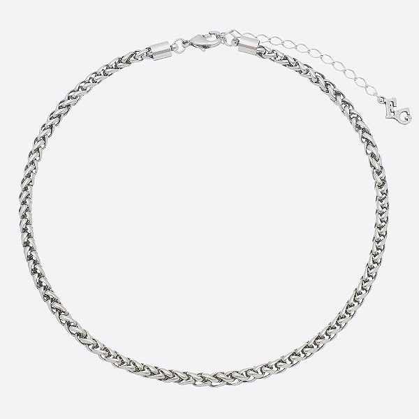 Colar Chocker Elos Básica Prata