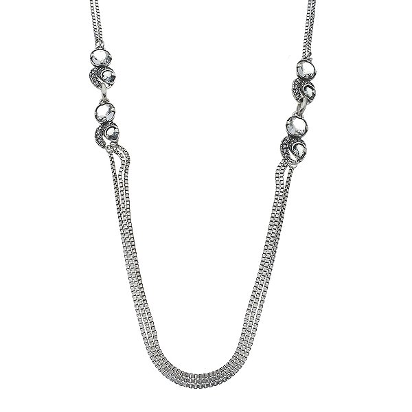 Colar Longo Linden Prata