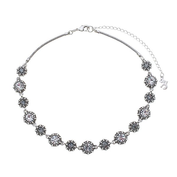 Colar Choker Formas Meraki Prata