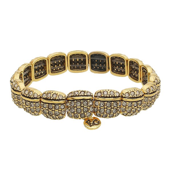 Pulseira Strass Serata Ouro