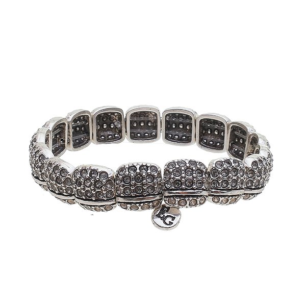 Pulseira Strass Serata Prata