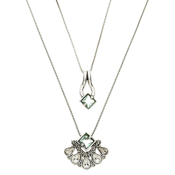 Colar Duplo Allora Prata