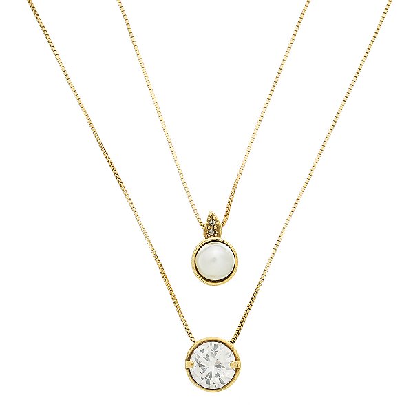 Colar Duplo Kaari Ouro