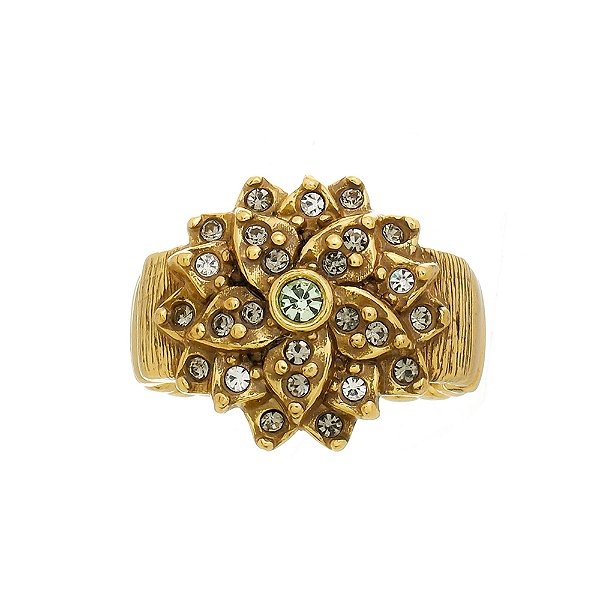 Anel Flor Kaari Ouro