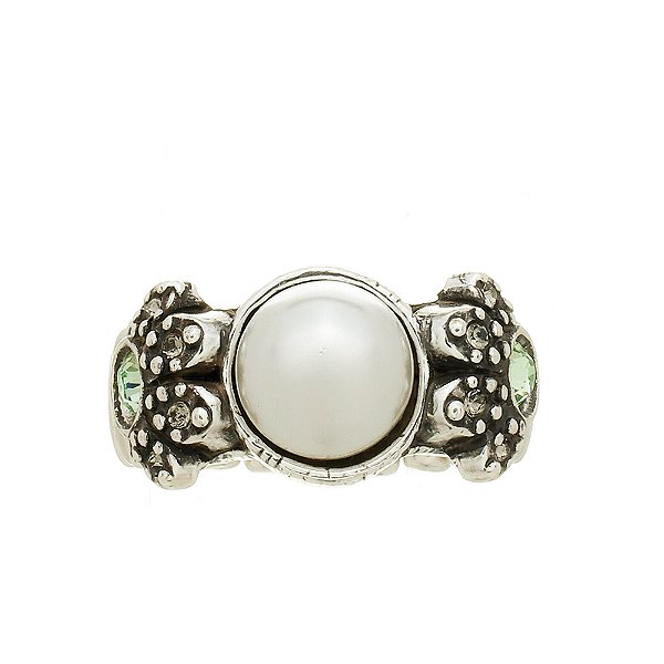 Anel Pérola Kaari Prata